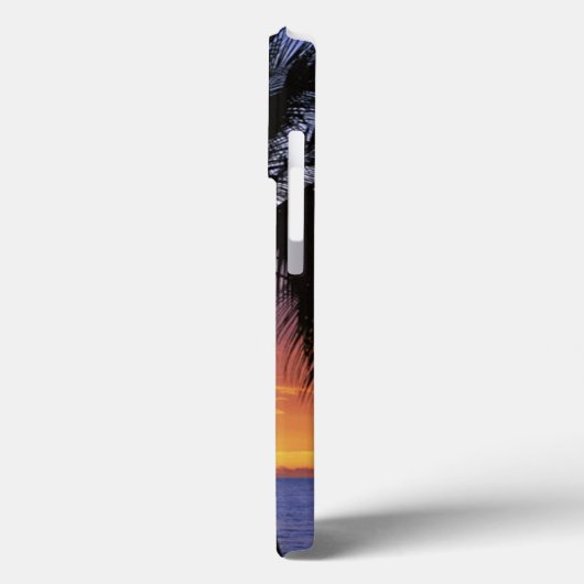 熱帯夕日とパームツリーケースメイトiPhone Ca Case-Mate iPhoneケース (裏面 / 左)