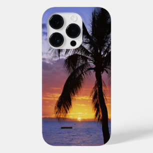 熱帯夕日とヤシの木 Case-Mate iPhone 14 PROケース