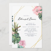 熱帯多肉リハーサルディナー招待状 招待状 (正面/裏面)