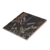 熱帯夜のヴィンテージの野生のパターン。 タイル (側面)