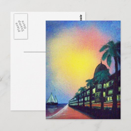 熱帯夜はがき ポストカード (正面/裏面)