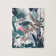 熱帯夜ヴィンテージ野鳥とヤシ。