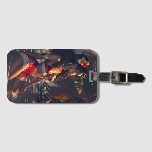 熱帯夜明け ラゲッジタグ (正面横)