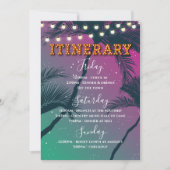 熱帯夜行表 招待状 (正面)