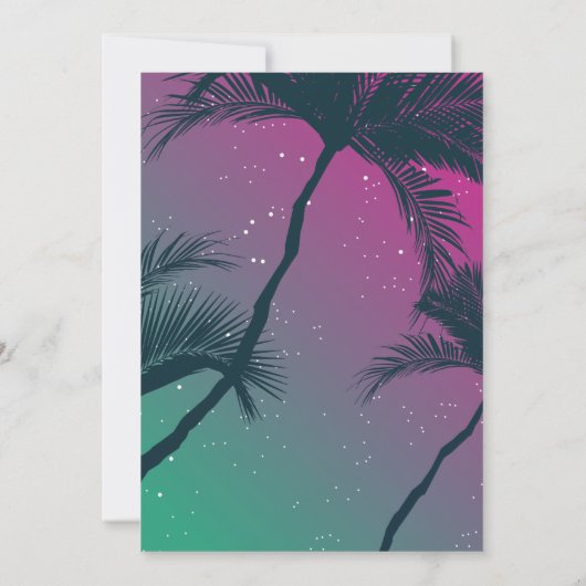 熱帯夜行表 招待状 (裏面)