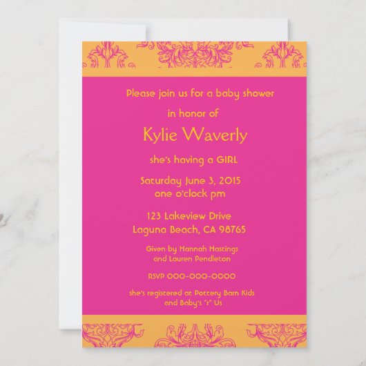 熱帯夢 招待状 (裏面)