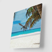 熱帯天国 スクエア壁時計 (傾斜)