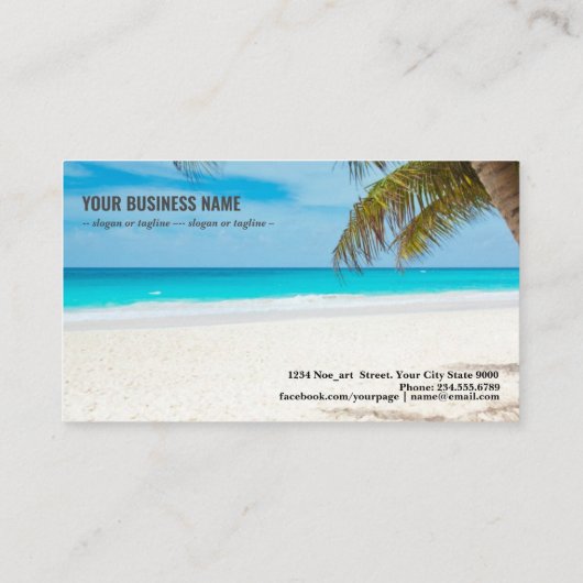 熱帯天国 名刺 (裏面)