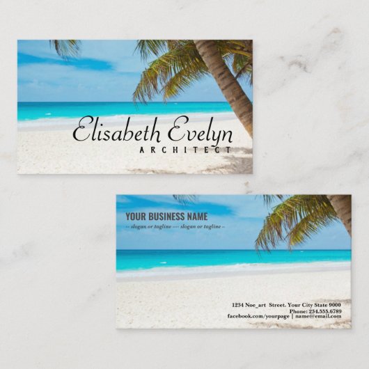 熱帯天国 名刺 (正面/裏面)