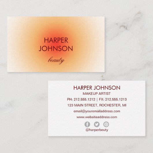 熱帯太陽の名刺 名刺 (正面/裏面)