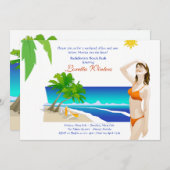 熱帯太陽バチェロレッテ招待状 招待状 (正面/裏面)