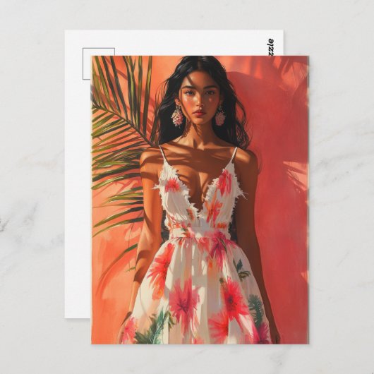 熱帯女性 ポストカード (正面/裏面)