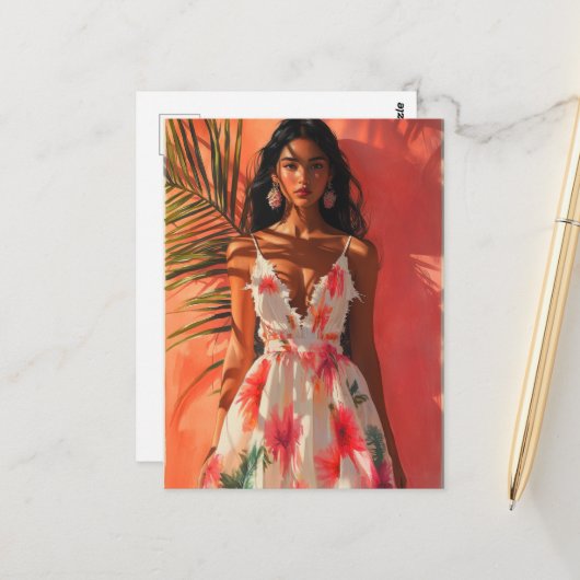 熱帯女性 ポストカード (正面/裏面インサイチュ)
