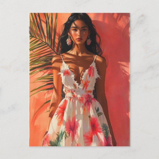 熱帯女性 ポストカード (正面)