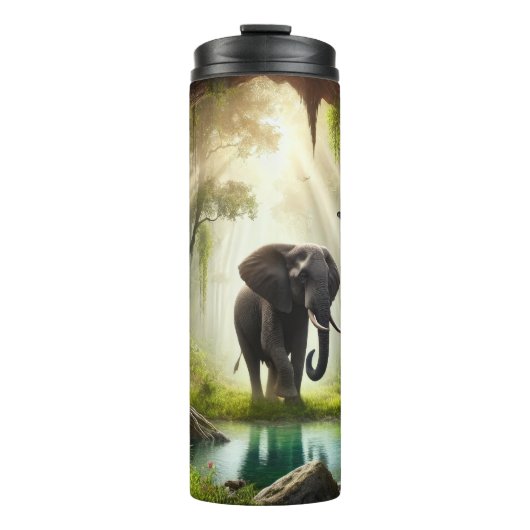 熱帯威厳のある野原のゾウ タンブラー (正面)