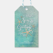 熱帯季節のごあいさつ |コースタルウォーターの色 ギフトタグ (正面)