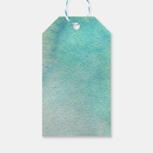 熱帯季節のごあいさつ |コースタルウォーターの色 ギフトタグ (裏面)