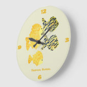 熱帯学校 ラージ壁時計 (傾斜)