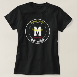 熱帯家族会名前日付 Tシャツ
