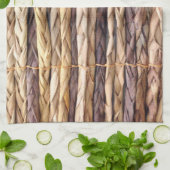 熱帯島のスタイルビーチ素朴な織物ウィッカー キッチンタオル (折り畳み)