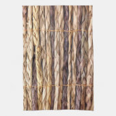 熱帯島のスタイルビーチ素朴な織物ウィッカー キッチンタオル (縦)