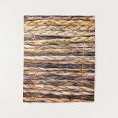 熱帯島のスタイルビーチ素朴な織物ウィッカー タペストリー (正面)