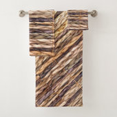 熱帯島のスタイルビーチ素朴な織物ウィッカー バスタオルセット (インサイチュ)