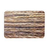 熱帯島のスタイルビーチ素朴な織物ウィッカー バスマット (正面)