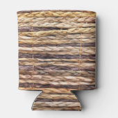 熱帯島のスタイルビーチ素朴な織物ウィッカー 缶クーラー (裏面)