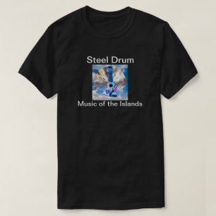 熱帯島のスチールドラムのTシャツ Tシャツ