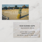 熱帯島のビーチのパイナップル旅行観光事業 名刺 (正面/裏面)