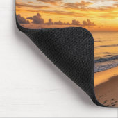 熱帯島の夕焼け マウスパッド (コーナー)