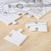 熱帯島の大人の着色のパズル ジグソーパズル (側面)