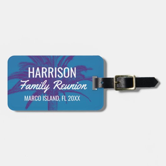 熱帯島の家族会 ラゲッジタグ (正面横)