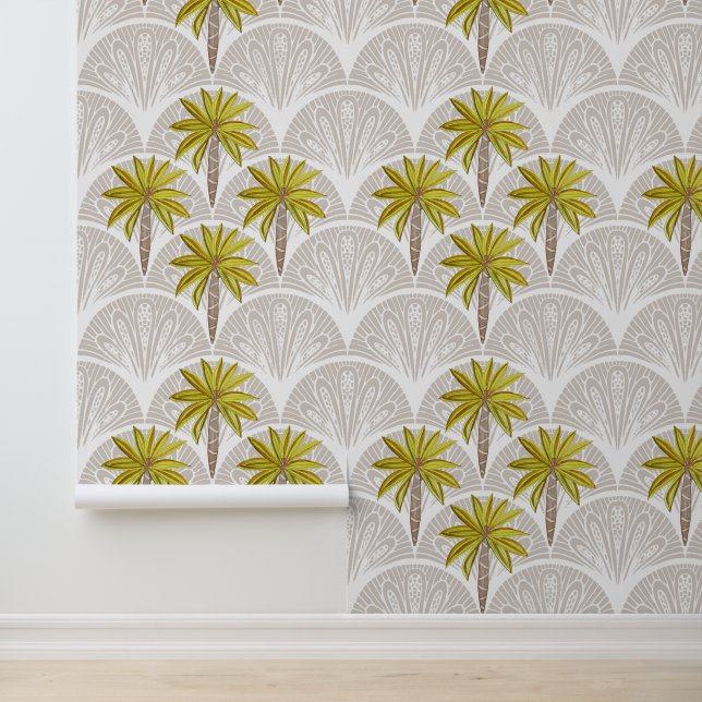 熱帯島の砂浜に植えられたヤシの木 壁紙 (アプリケーション)