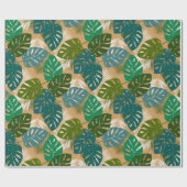 熱帯島の群葉 ラッピングペーパー (フラット)