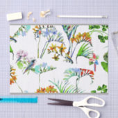 熱帯島の花及び鳥 薄葉紙 (クラフト)