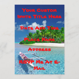 熱帯島の逃走 招待状