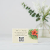 熱帯島ハイビスカス結婚花 エンクロージャーカード (スタンド正面)