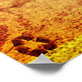 熱帯島ハミングバードヴィンテージ葉書 ポスター (角)