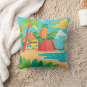 熱帯島ビーチ装飾用クッション クッション (ブランケット)