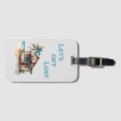 熱帯島失った旅行に行こう ラゲッジタグ (正面横)