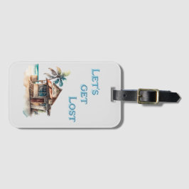 熱帯島失った旅行に行こう ラゲッジタグ