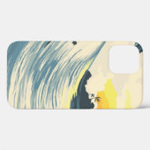 熱帯島波と夕暮れ時のサーファー Case-Mate iPhoneケース (裏面 (横))