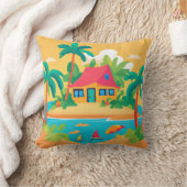 熱帯島装飾用クッション クッション (ブランケット)