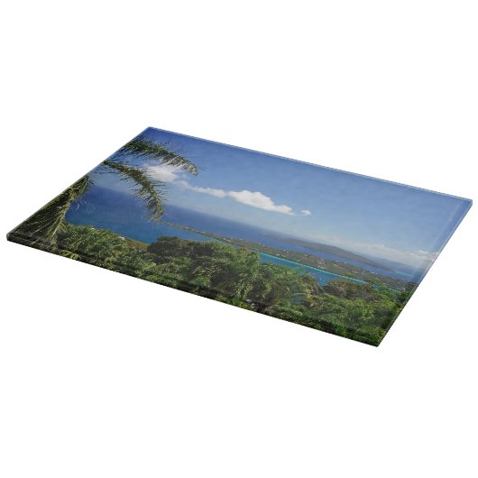 熱帯島 カッティングボード (角)