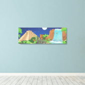 熱帯島 キャンバスプリント (インサイチュ (ウッドフロア))