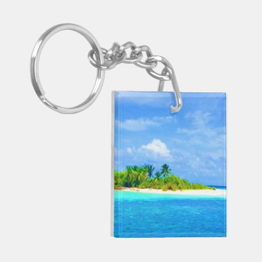 熱帯島 キーホルダー (正面左)