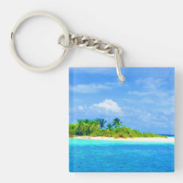 熱帯島 キーホルダー