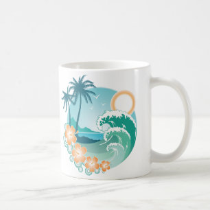 熱帯島 コーヒーマグカップ